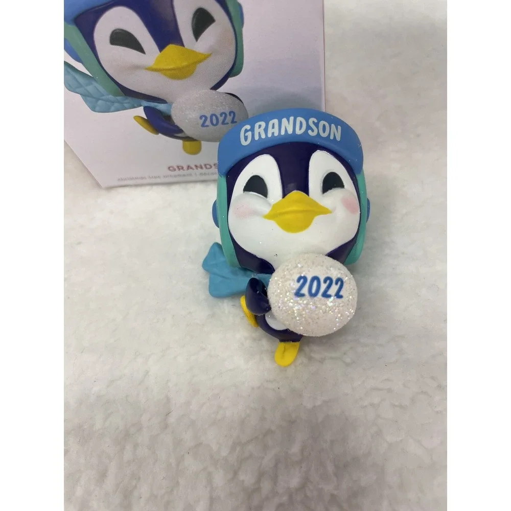 Hallmark Keepsake Grandson Penguin‎ 2022 Ornament NIB